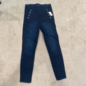 High waisted true skinny ankle gap jeans